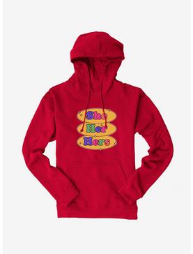 Pride Pronouns She Her Hers Hoodie, , hi-res