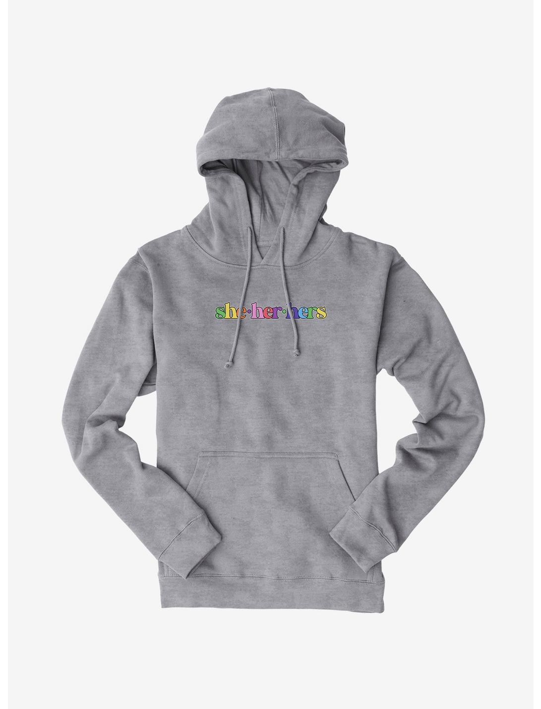 Pride She Her Hers Pronouns Hoodie, , hi-res