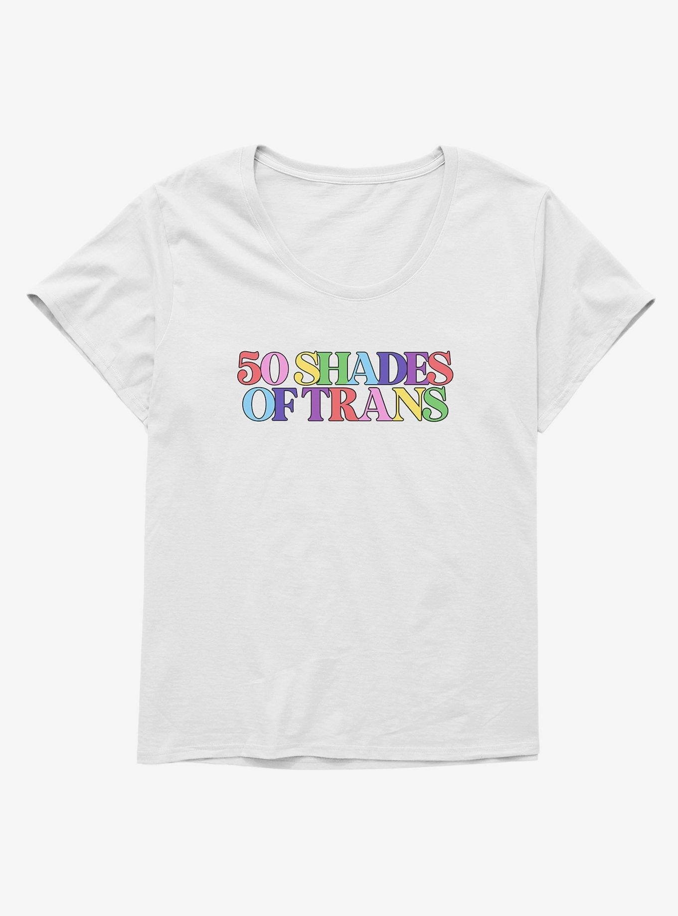 Pride 50 Shades Of Trans T-Shirt Plus Size, , hi-res