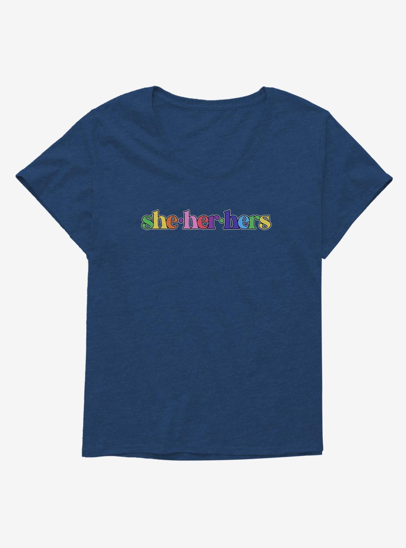 Pride She Her Hers Pronouns T-Shirt Plus Size, , hi-res