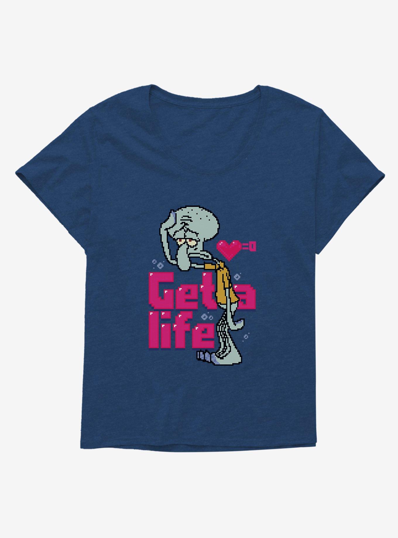 SpongeBob SquarePants Get A Life Squidward Girls T-Shirt Plus Size, , hi-res