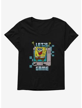 SpongeBob SquarePants Let's Game Girls T-Shirt Plus Size, , hi-res