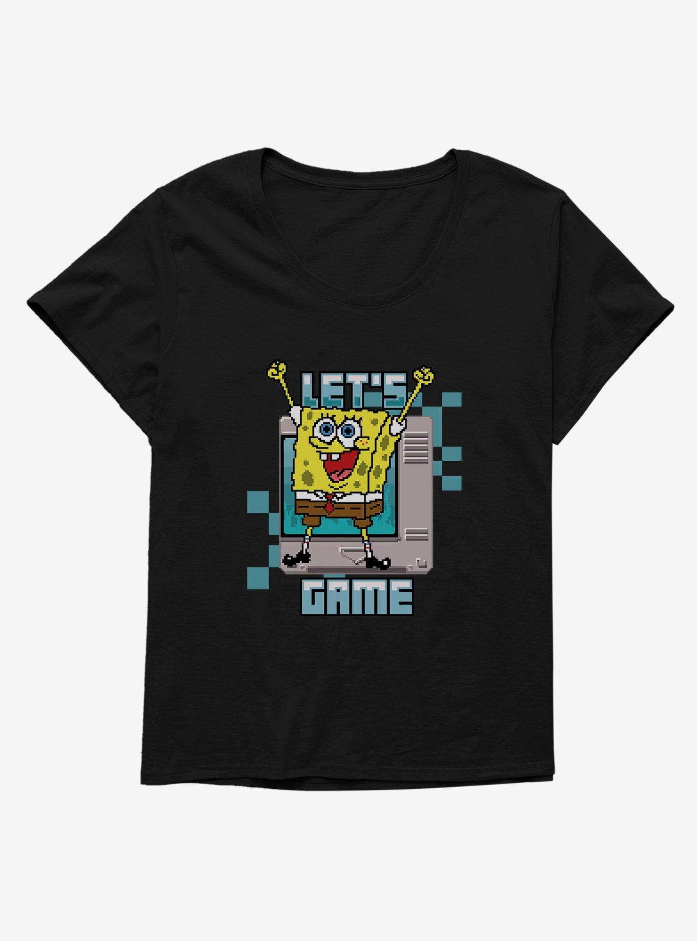 SpongeBob SquarePants Let's Game Girls T-Shirt Plus Size, , hi-res