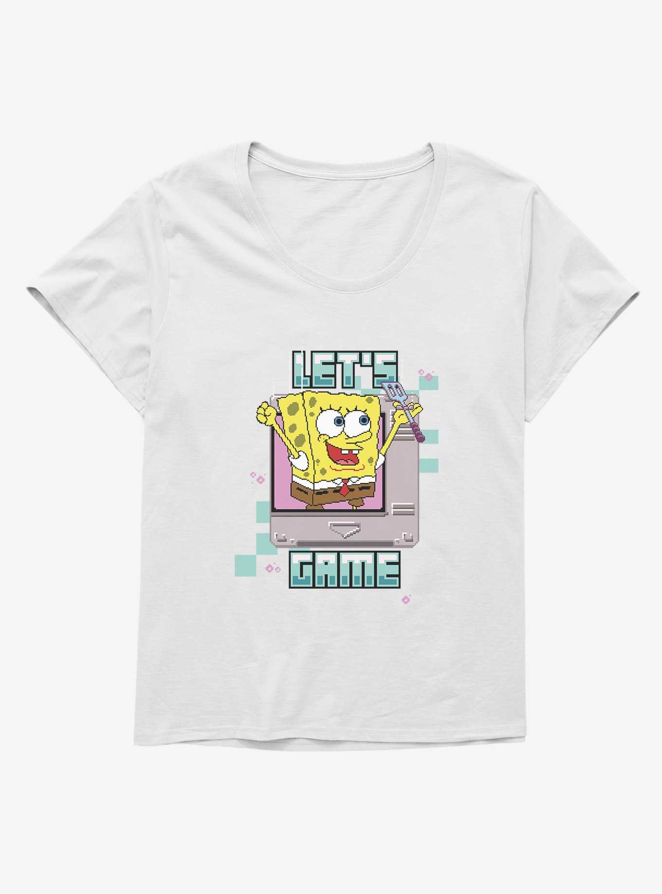 SpongeBob SquarePants Lets Game Spatula Girls T-Shirt Plus Size, , hi-res
