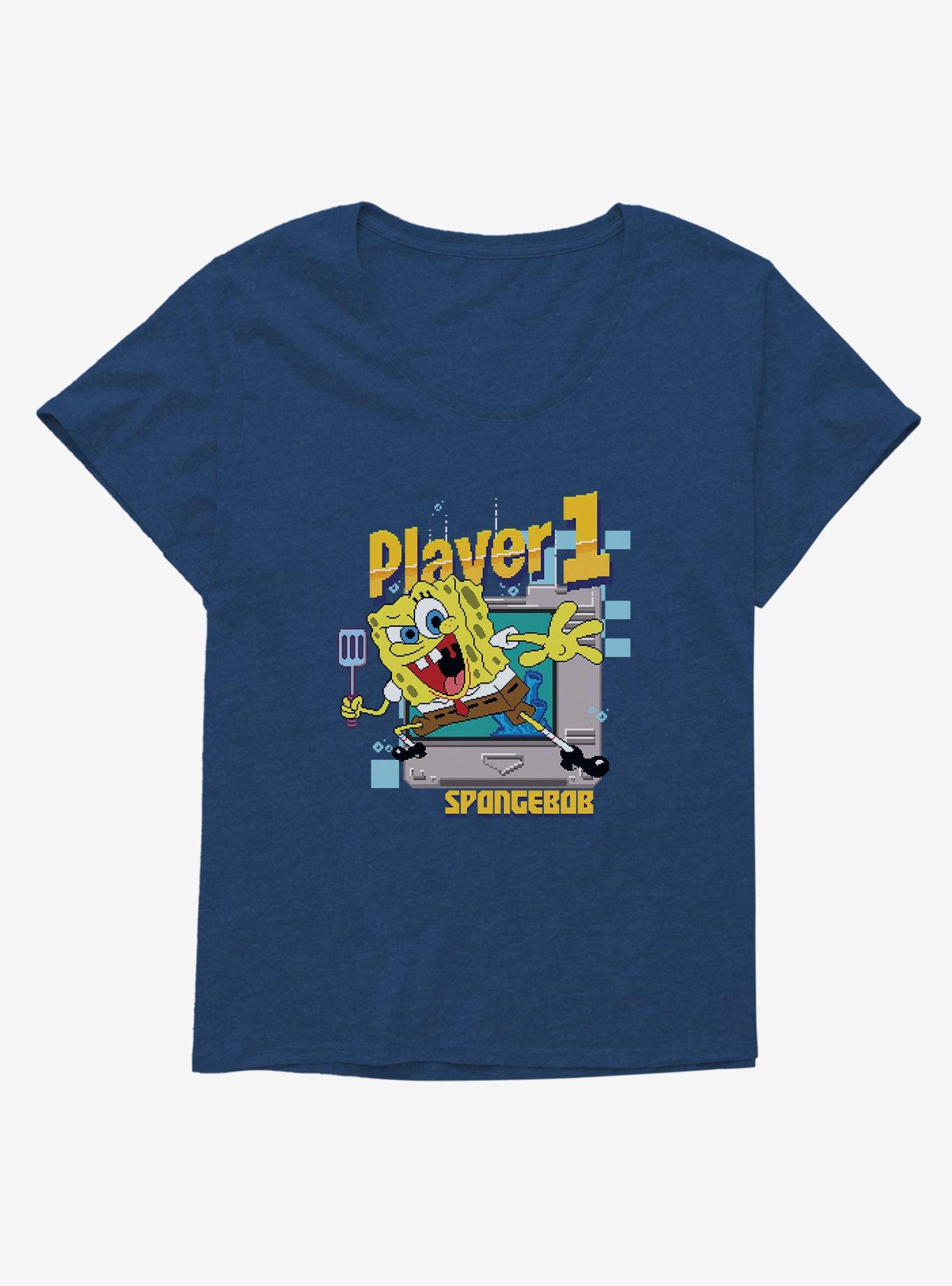 SpongeBob SquarePants Player 1 SpongeBob Girls T-Shirt Plus Size, , hi-res