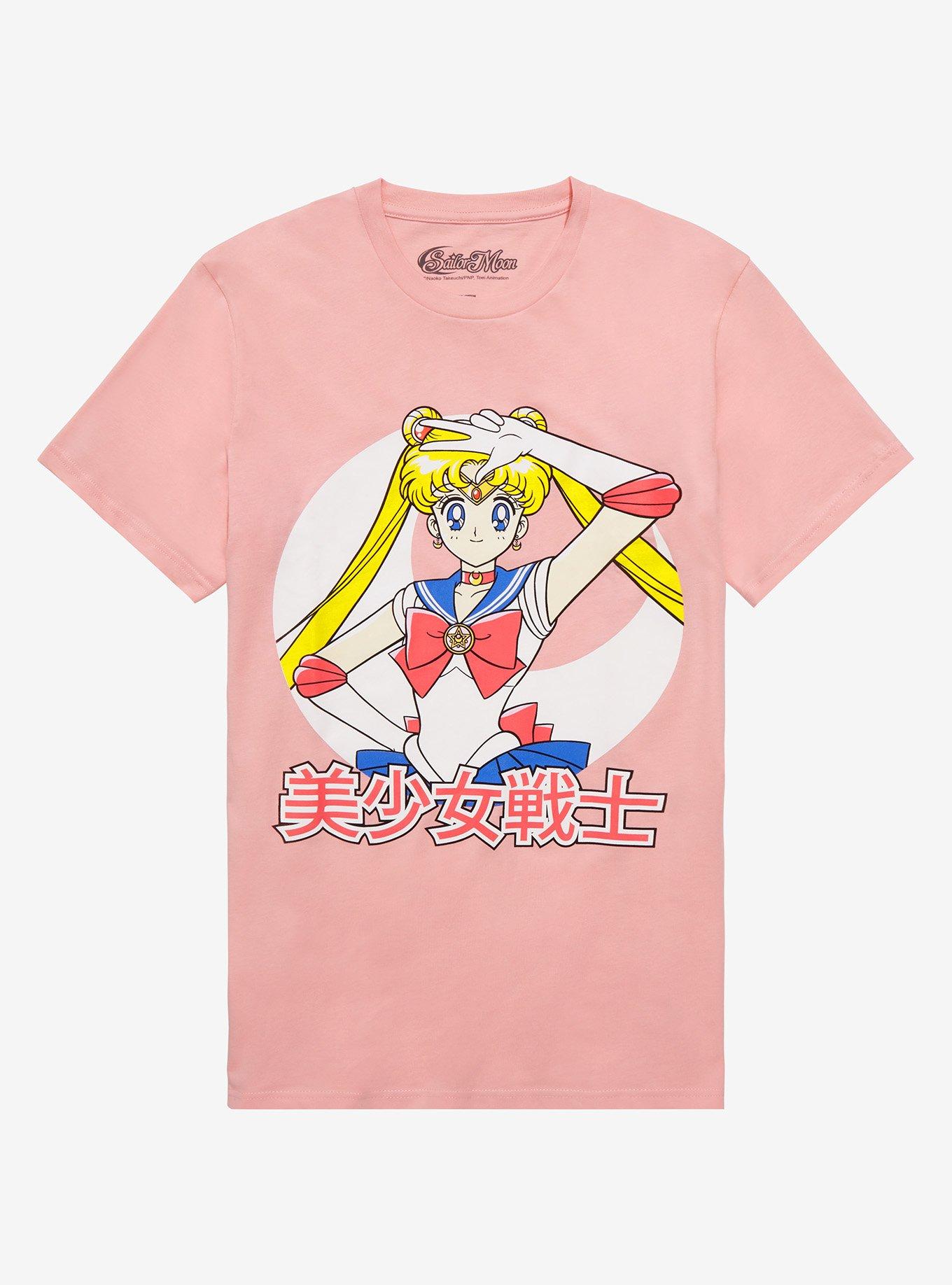 Sailor Moon Pink Usagi Boyfriend Fit Girls T Shirt