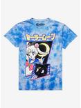 Sailor Moon Luna Blue Tie-Dye Boyfriend Fit Girls T-Shirt, MULTI, hi-res