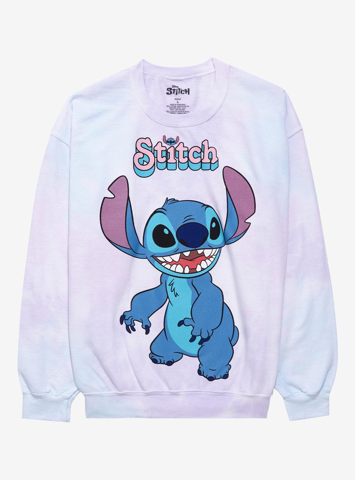 Disney Stitch Tie-Dye Girls Sweatshirt Plus Size