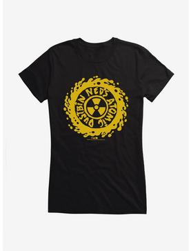 Ned's Atomic Dustbin Biohazard Logo Girls T-Shirt, , hi-res