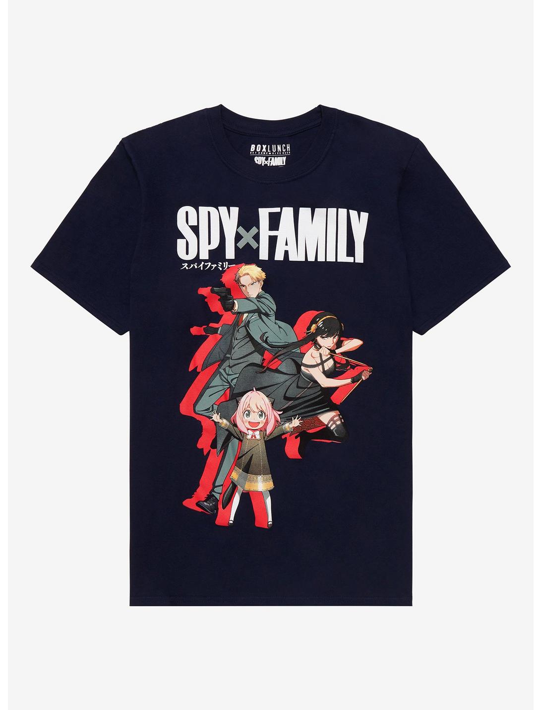 Spy x Family Group Portrait T-Shirt - BoxLunch Exclusive , NAVY, hi-res