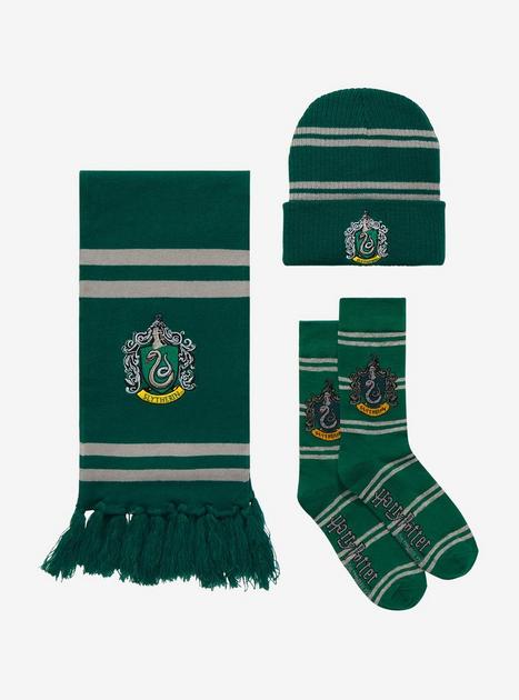 Slytherin hat and scarf set sale