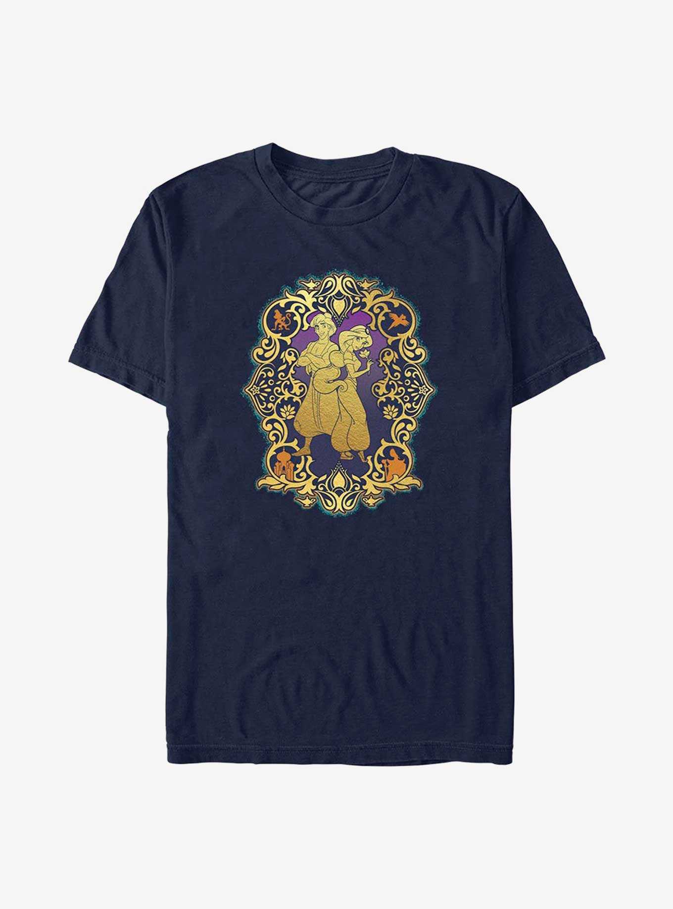 Disney Aladdin 30th Anniversary Aladdin & Jasmine Frame T-Shirt, , hi-res