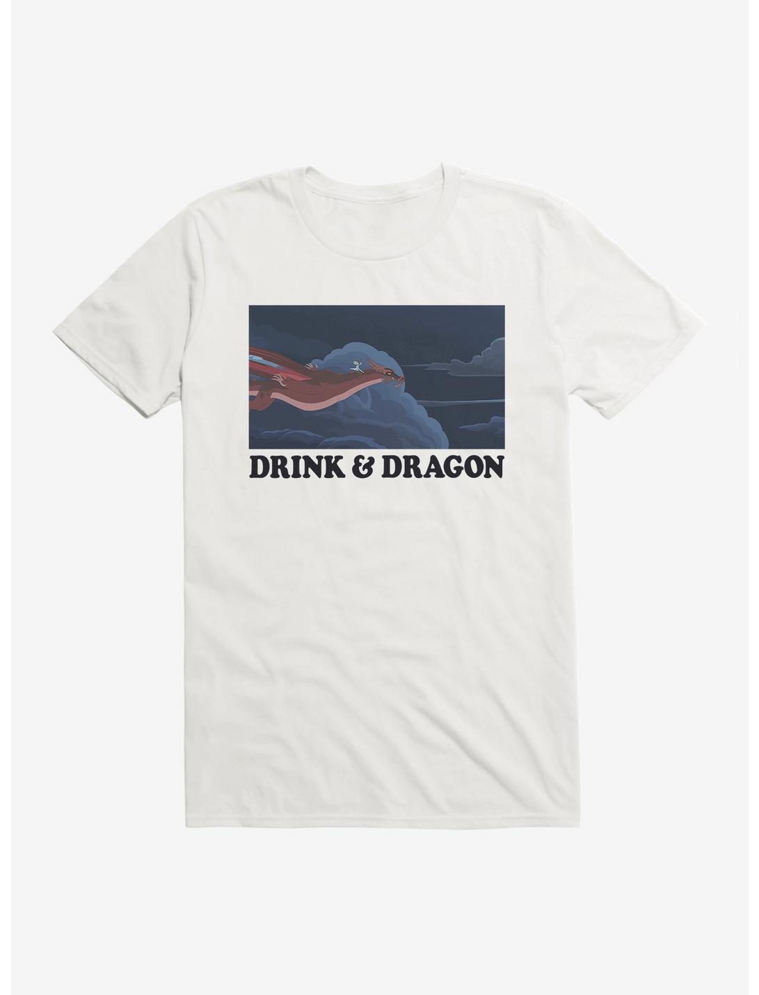 Rick And Morty Drink And Dragon T-Shirt, , hi-res