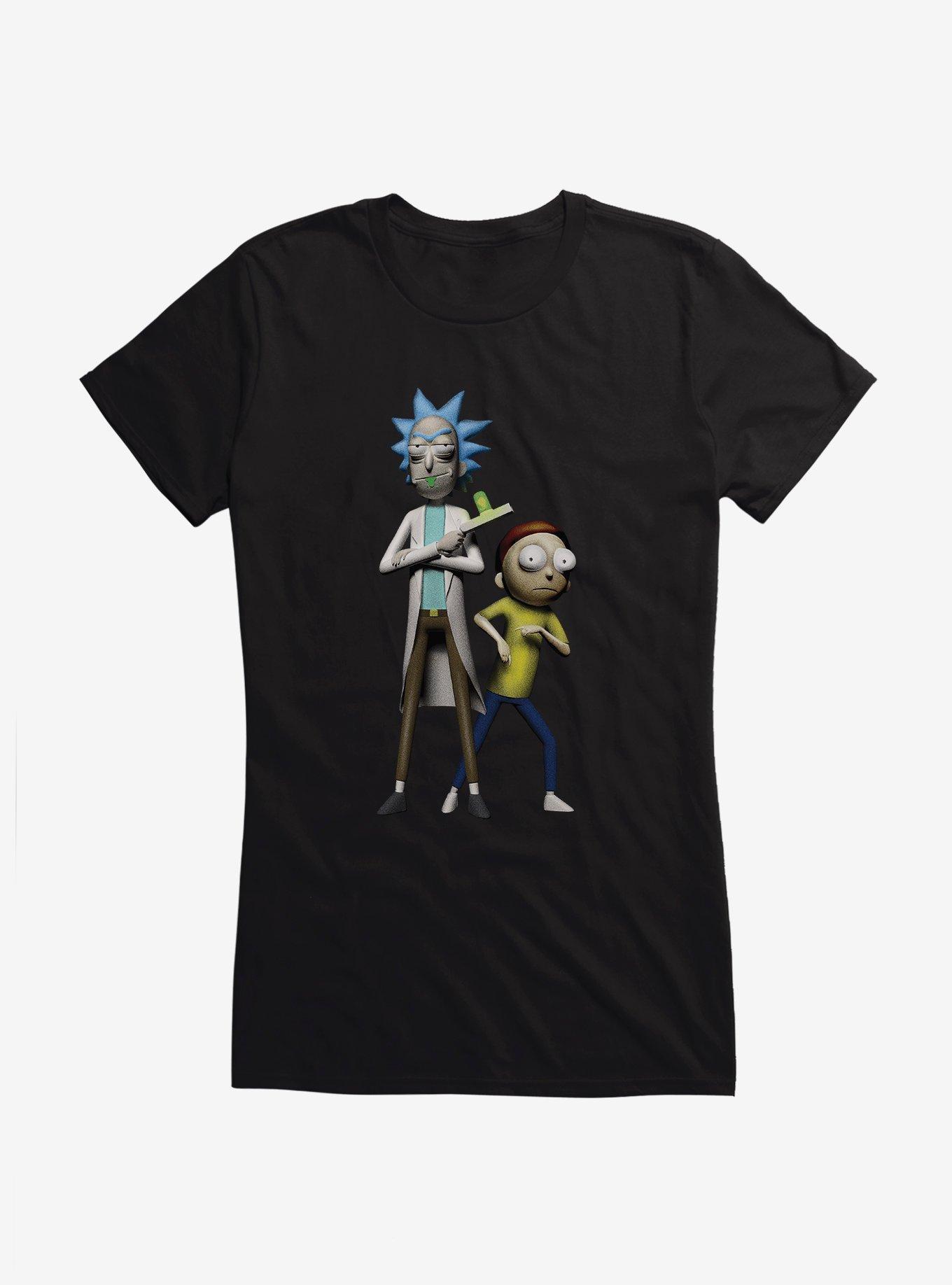 Rick And Morty Pose FIgures Girls T-Shirt, , hi-res