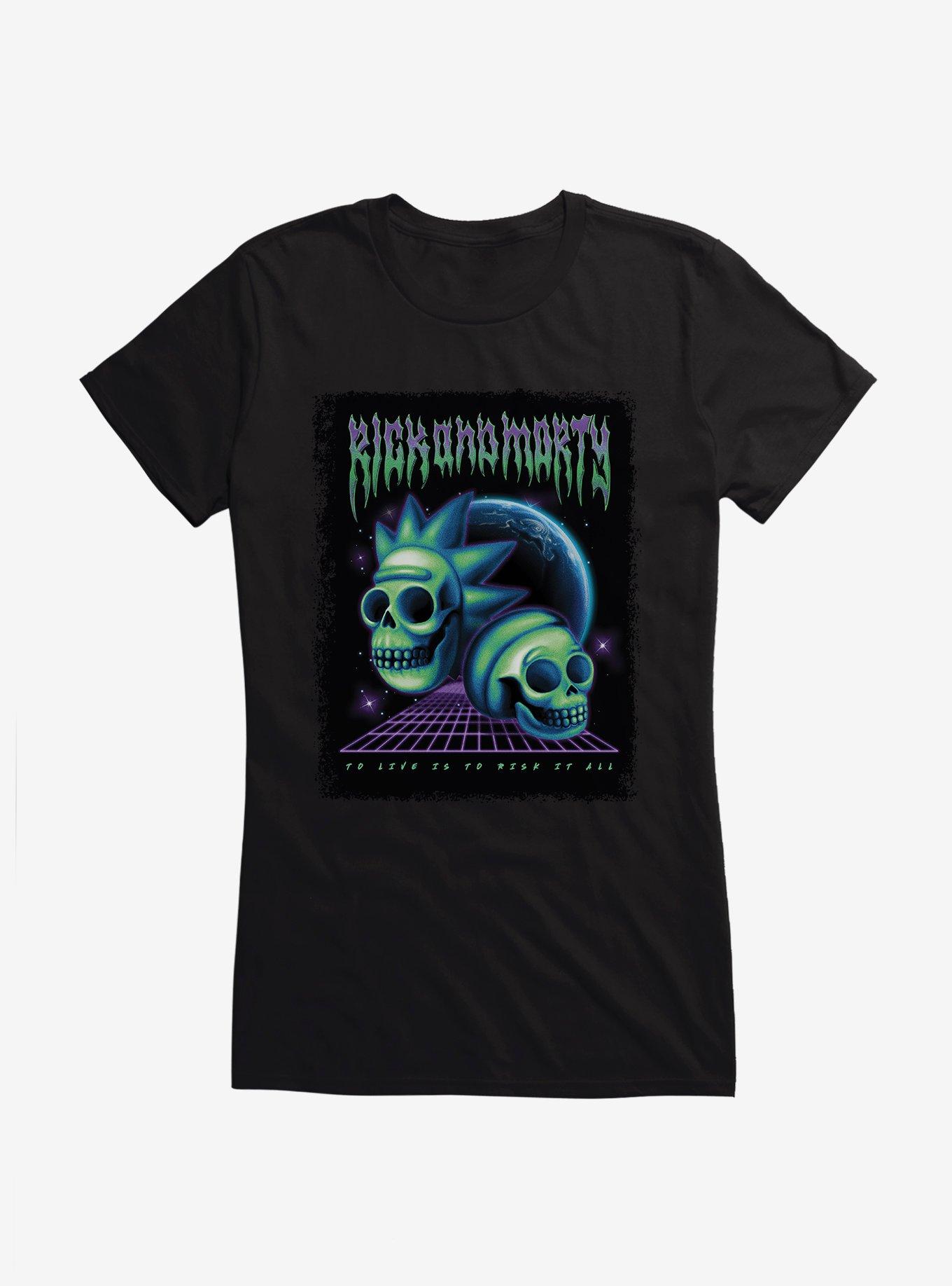 Rick And Morty Skulls Planet Girls T-Shirt
