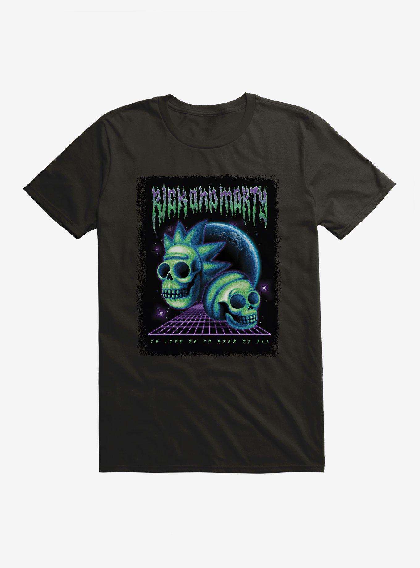 Rick And Morty Skulls Planet T-Shirt, , hi-res