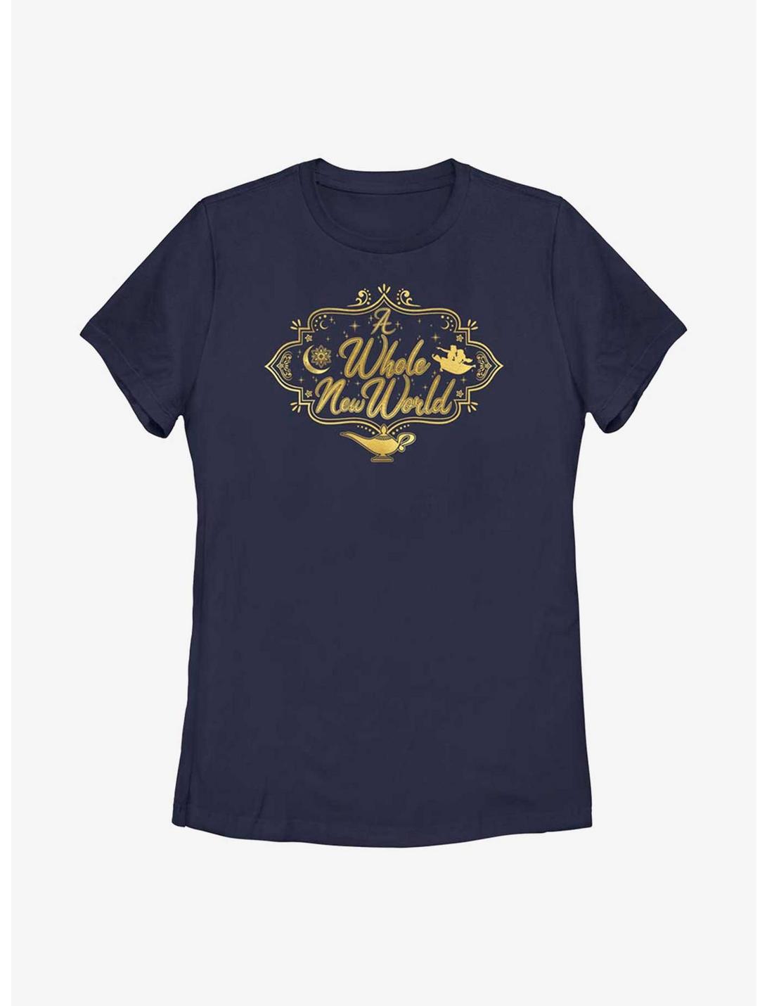 Disney Aladdin 30th Anniversary A Whole New World Womens T-Shirt, NAVY, hi-res