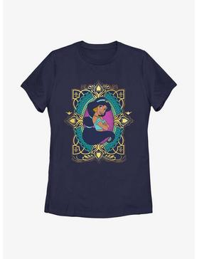 Disney Aladdin 30th Anniversary Jasmine Badge Womens T-Shirt, , hi-res