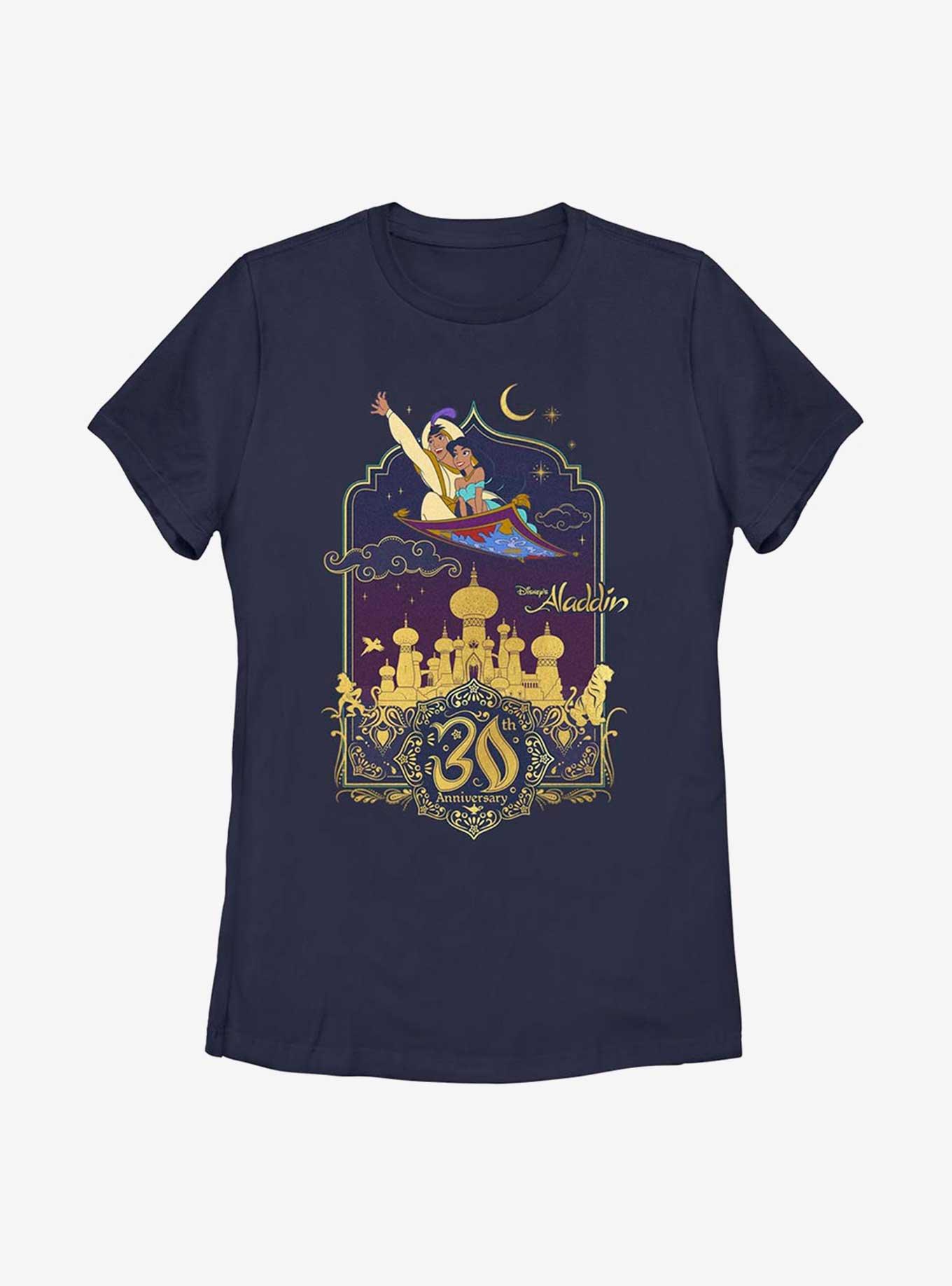 Disney Aladdin 30th Anniversary Aladdin & Jasmine Flying Carpet Womens T-Shirt, , hi-res