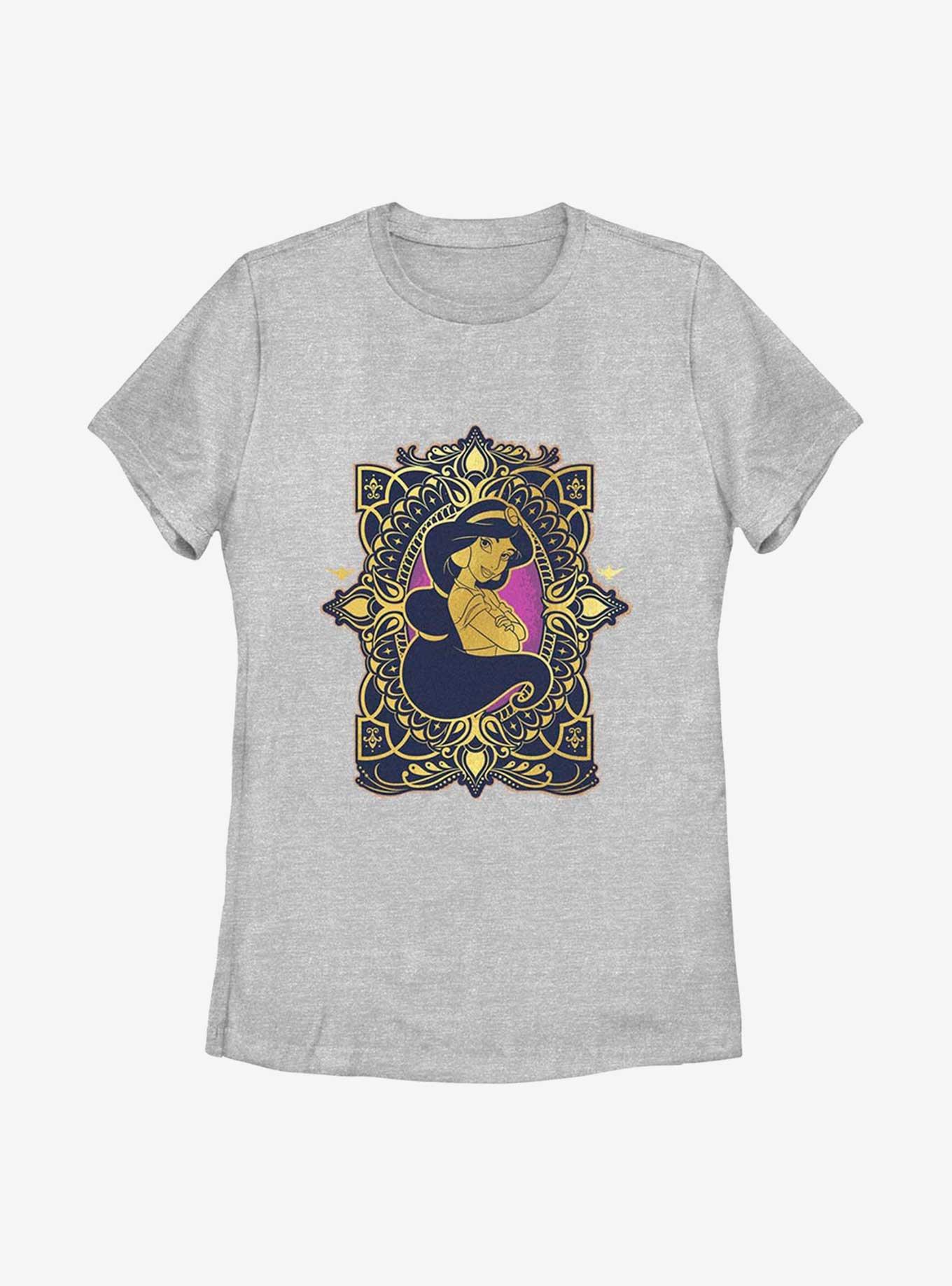 Disney Aladdin 30th Anniversary Jasmine Badge Womens T-Shirt, , hi-res