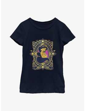 Disney Aladdin 30th Anniversary Jasmine Badge Youth Girls T-Shirt, , hi-res