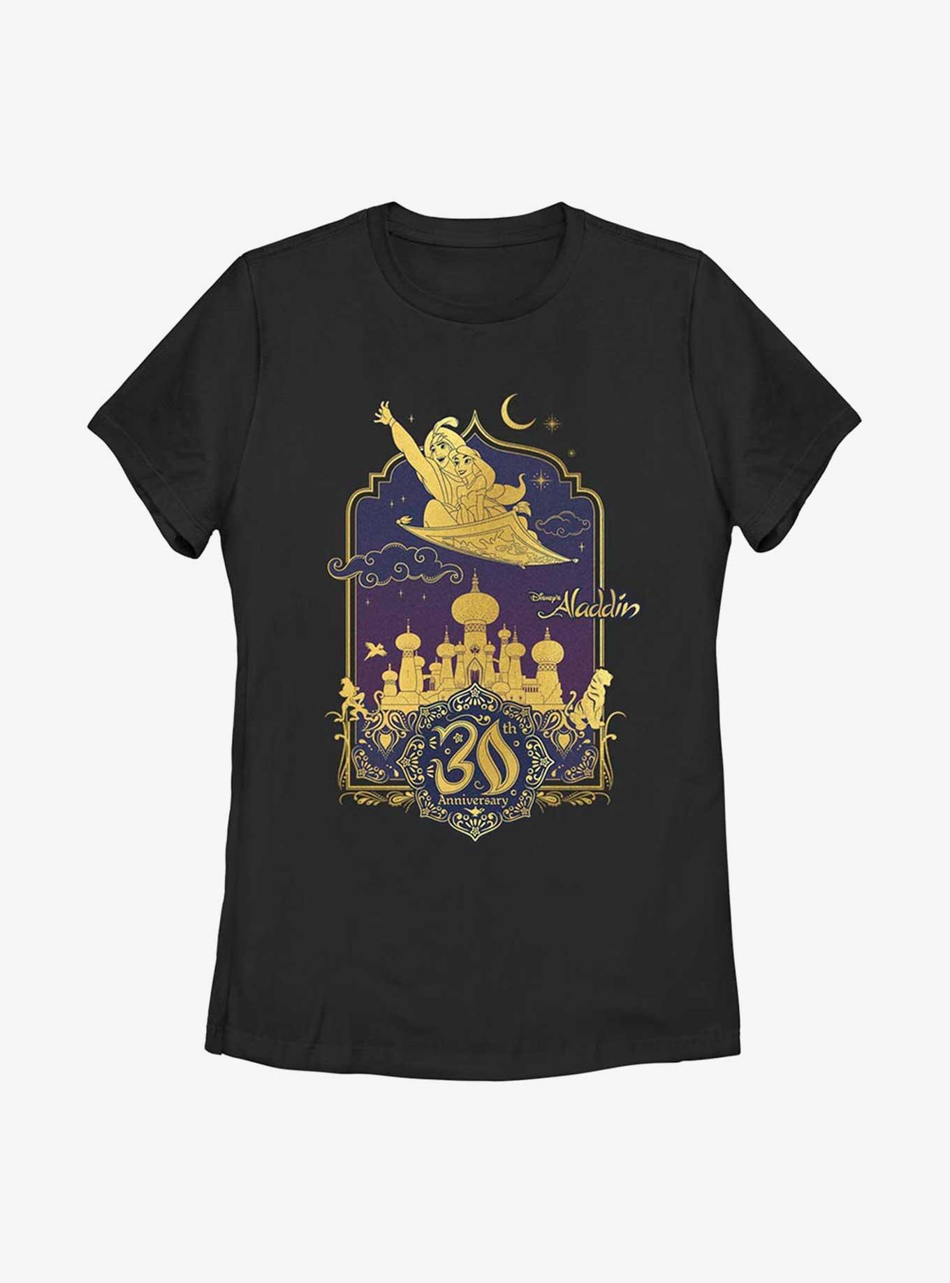 Disney Aladdin 30th Anniversary Aladdin & Jasmine Flying Carpet Womens T-Shirt, , hi-res
