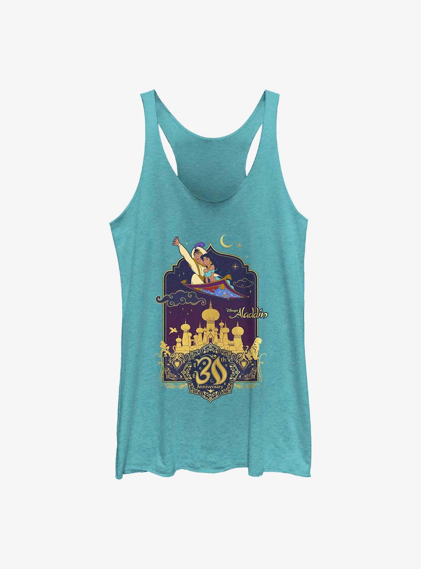 Disney Aladdin 30th Anniversary Aladdin & Jasmine Flying Carpet Womens Tank Top, , hi-res