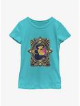 Disney Aladdin 30th Anniversary Jasmine Badge Youth Girls T-Shirt, TAHI BLUE, hi-res