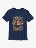 Disney Aladdin 30th Anniversary Jasmine Badge Youth T-Shirt, NAVY, hi-res