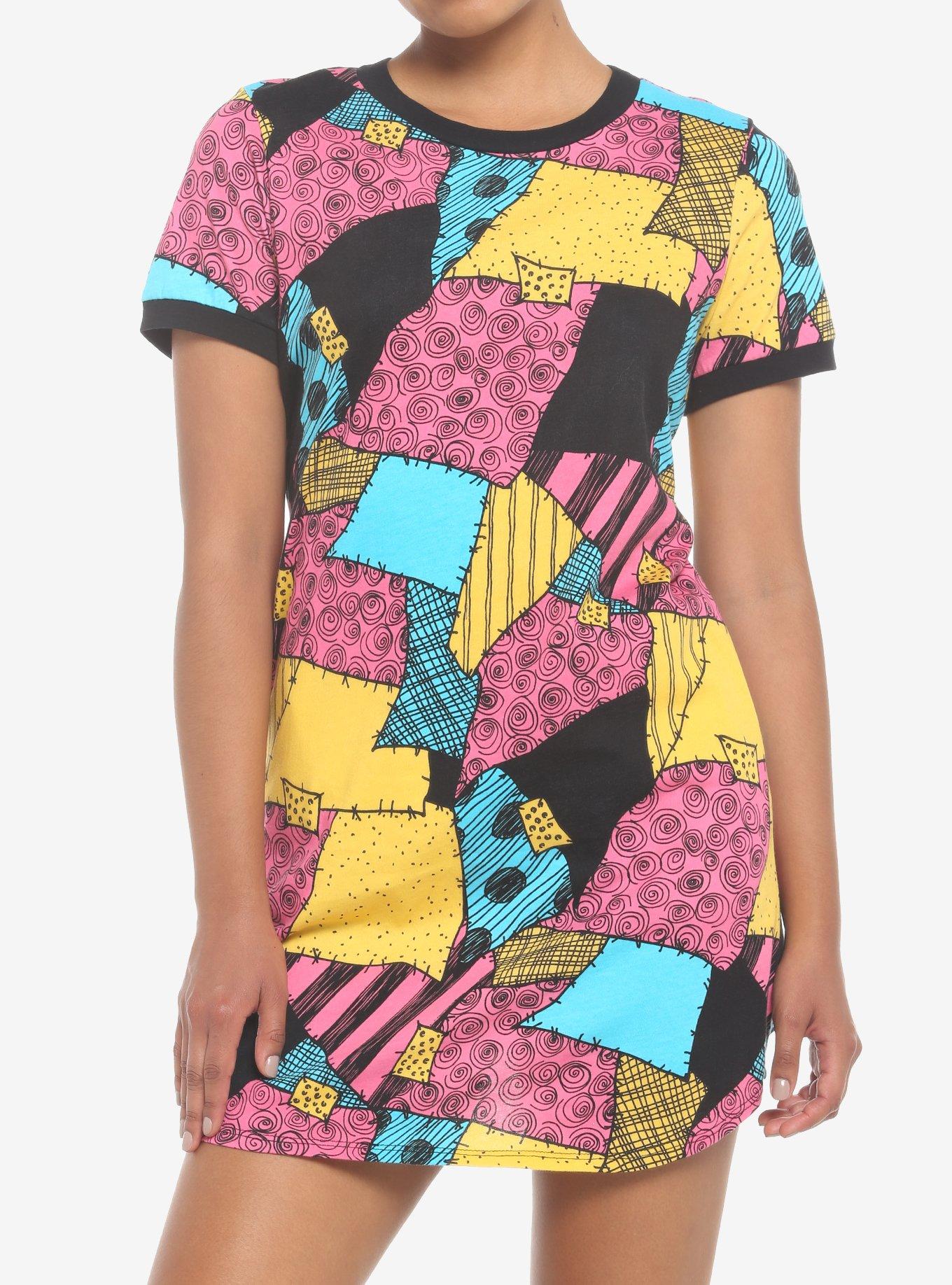 The Nightmare Before Christmas Sally T-Shirt Dress, MULTI, hi-res