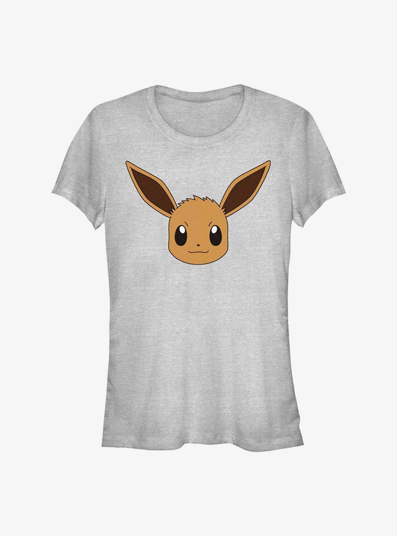 Pokemon Eevee Face Girls T-Shirt, ATH HTR, hi-res