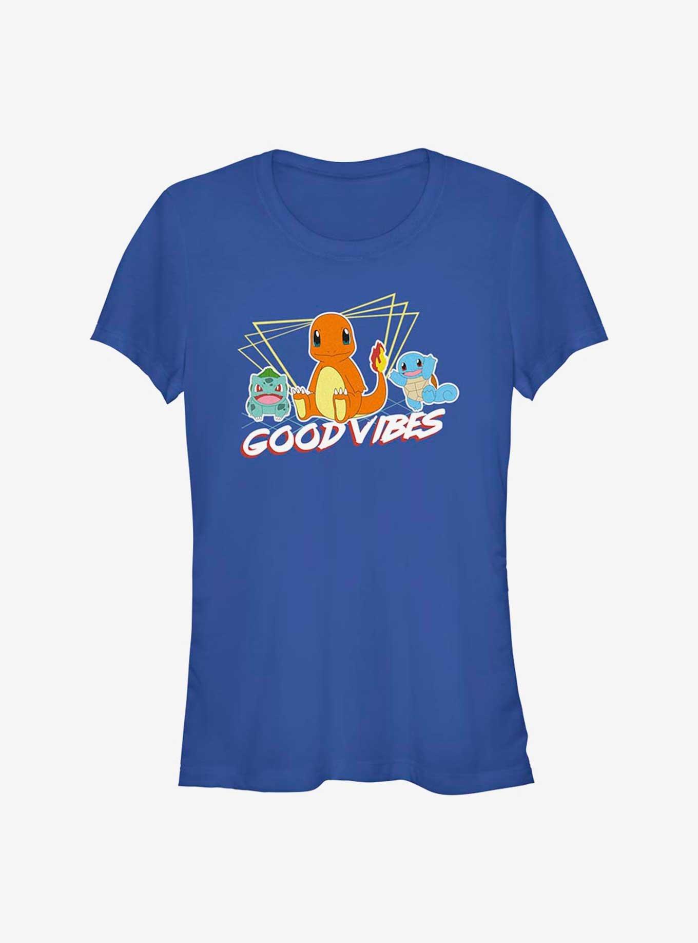 Pokemon Good Vibes Starters Girls T-Shirt, ROYAL, hi-res