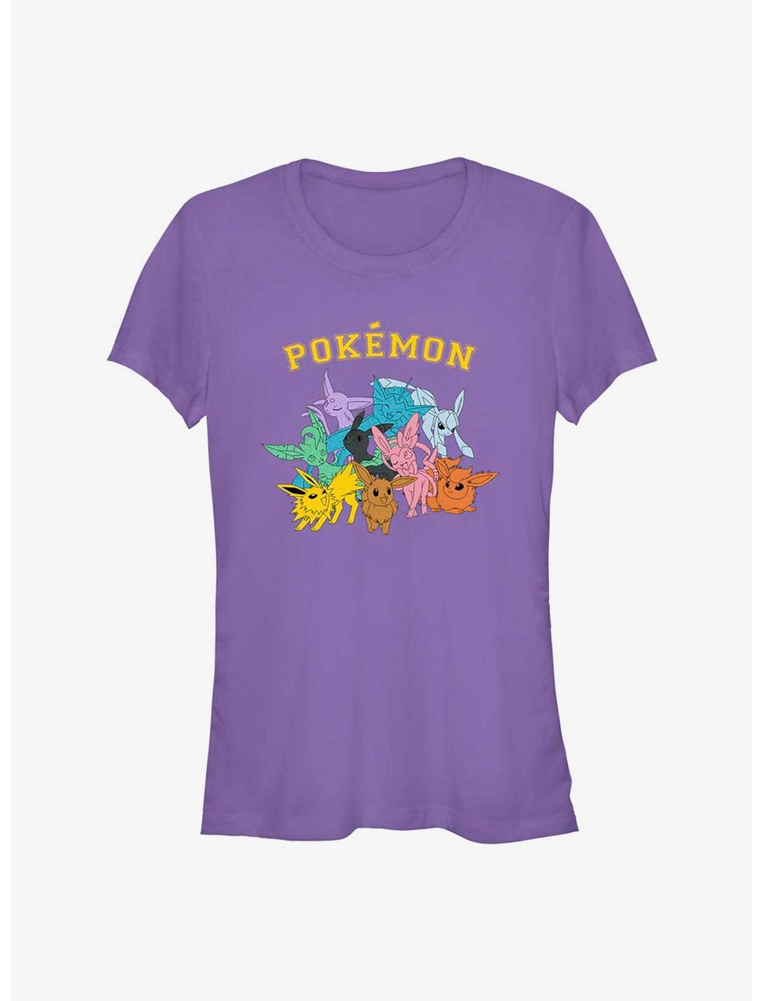 Pokemon Gotta Catch Eeveelutions Girls T-Shirt, PURPLE, hi-res