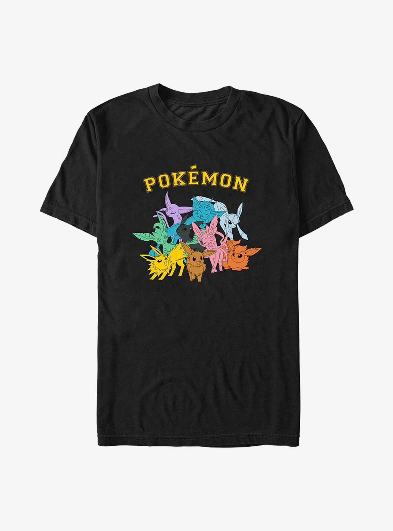 Pokemon Gotta Catch Eeveelutions T-Shirt - BLACK | Hot Topic