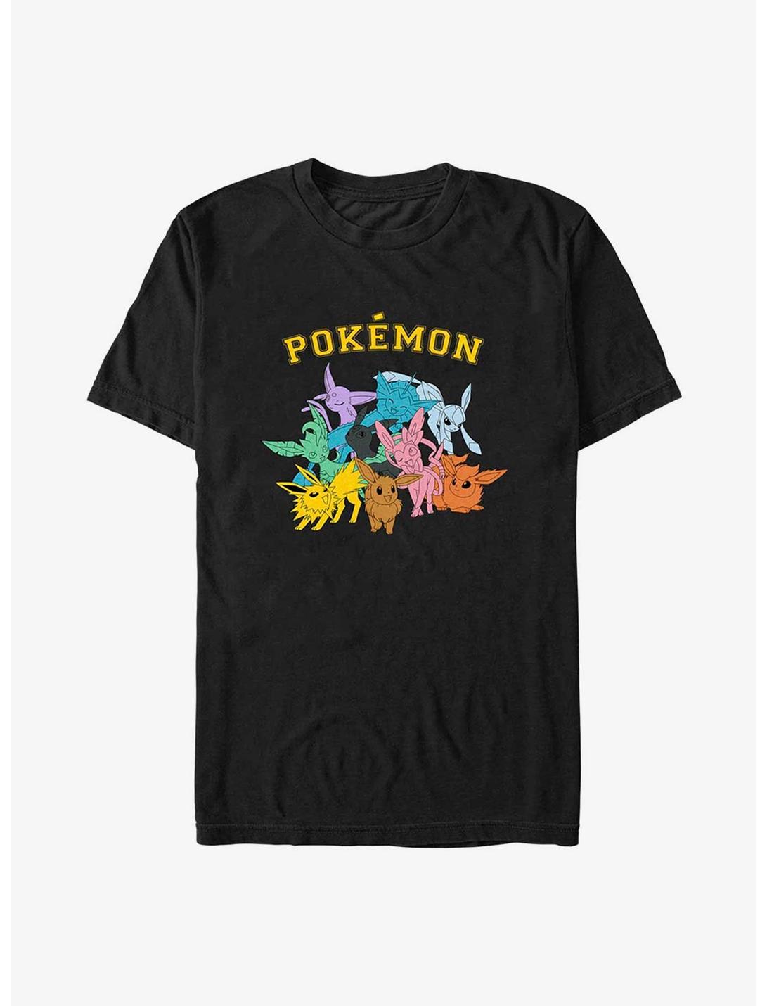 Pokemon Gotta Catch Eeveelutions T-Shirt, BLACK, hi-res