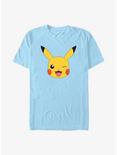 Pokemon Pikachu Big Face T-Shirt, LT BLUE, hi-res