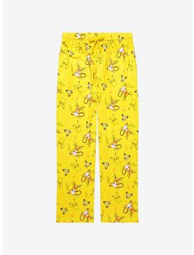 Pokémon Electric Type Evolutions Allover Print Sleep Pants - BoxLunch Exclusive , , hi-res