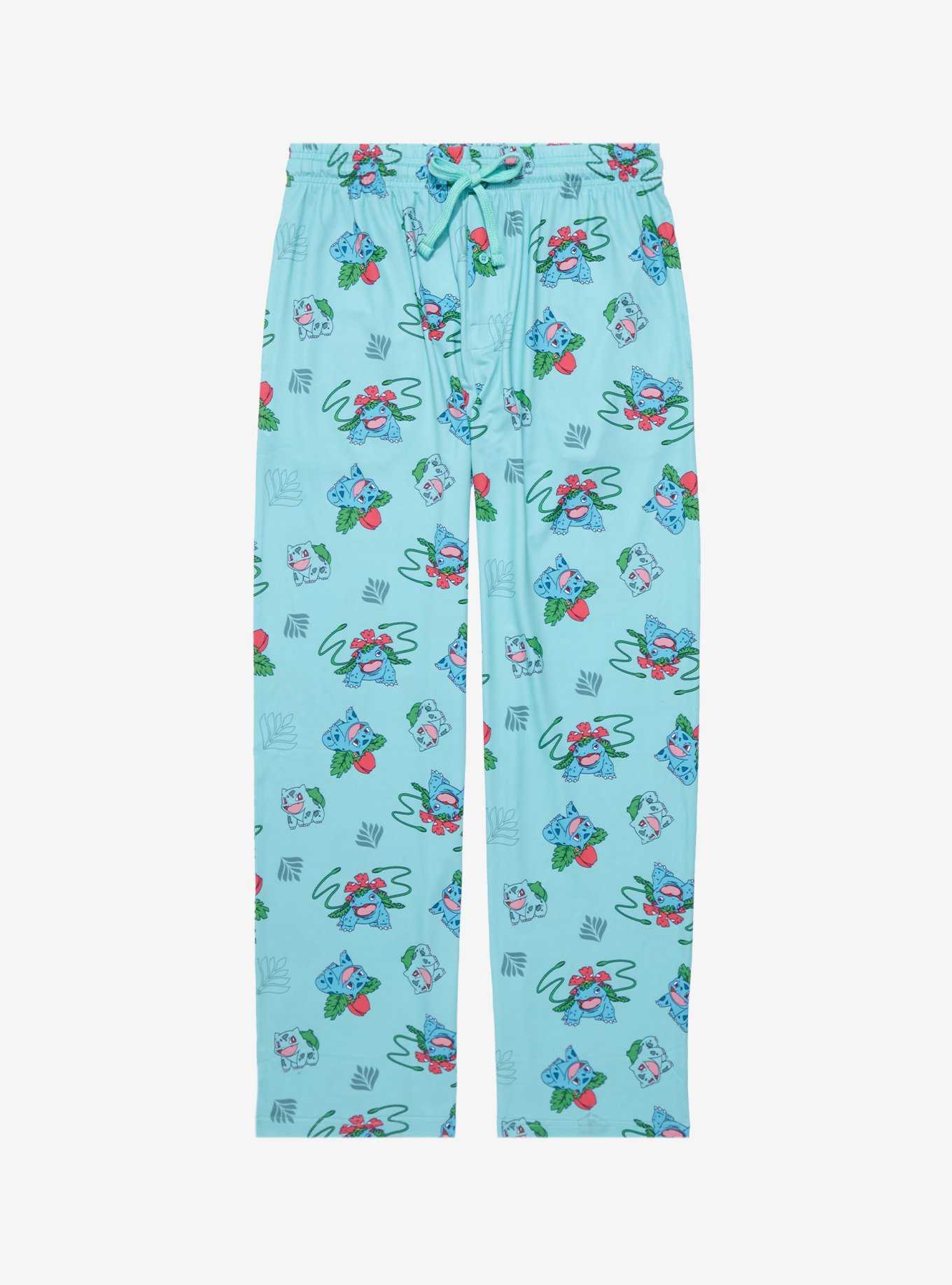 Pokémon Grass Type Evolutions Allover Print Sleep Pants - BoxLunch Exclusive