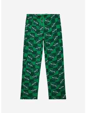 Plus Size Harry Potter Slytherin House Crest Checkered Sleep Pants - BoxLunch Exclusive , , hi-res