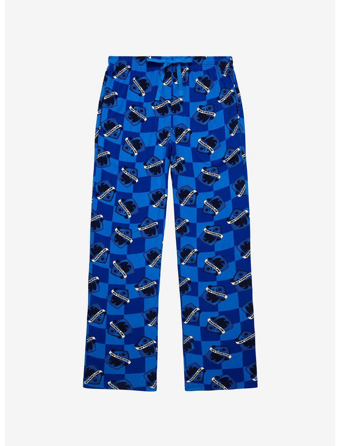 Harry Potter Ravenclaw House Crest Checkered Sleep Pants - BoxLunch Exclusive , MULTI, hi-res