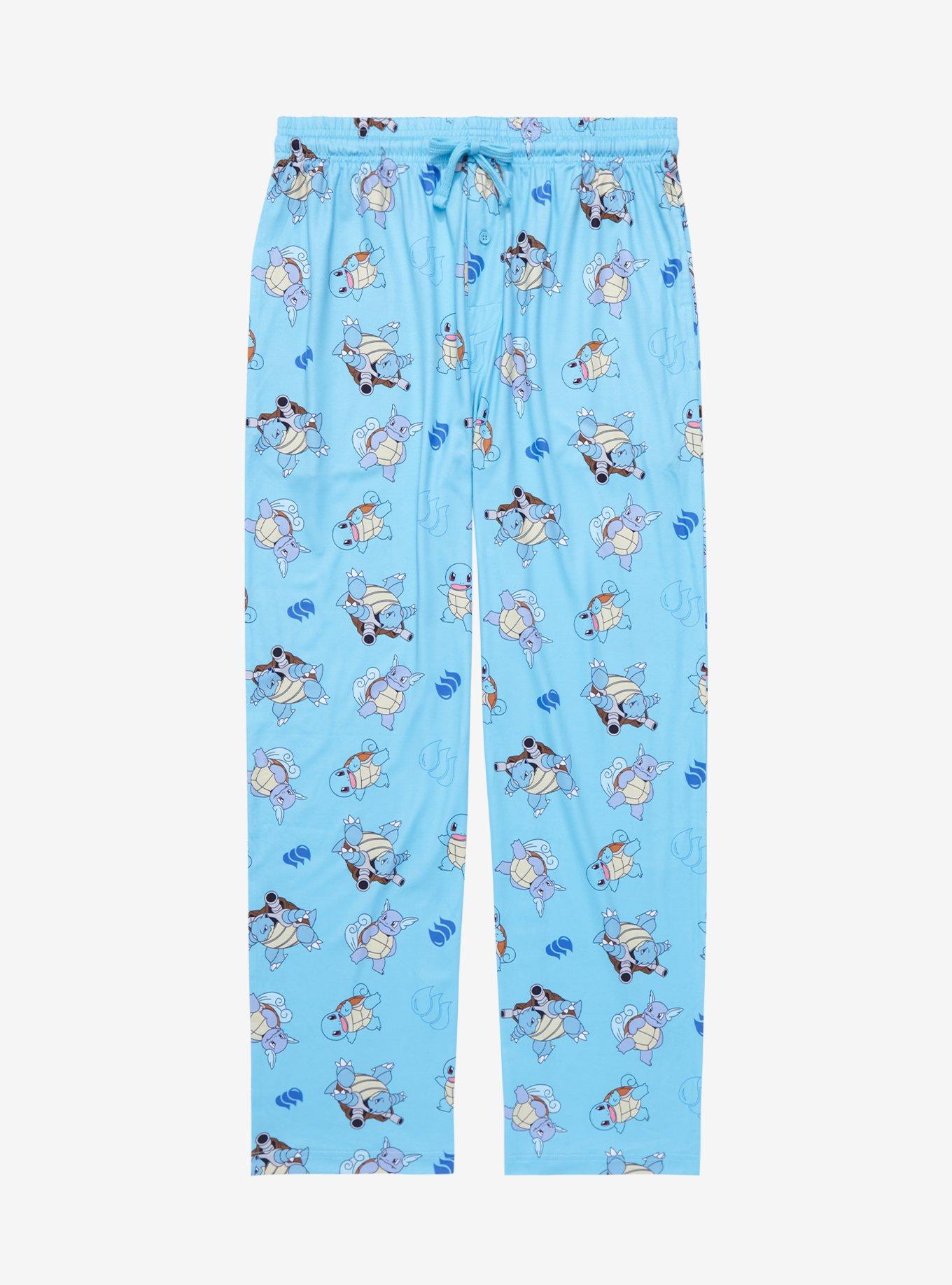 Pokémon Men's Pikachu Squirtle and Jigglypuff Tie Dye Adult Sleep Bottoms  Pajama Pants