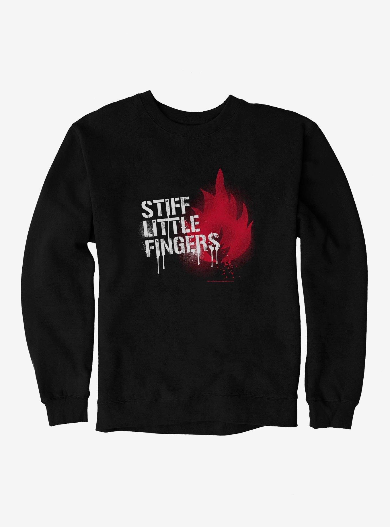 Stiff Little Fingers Inflammable Material Sweatshirt, BLACK, hi-res