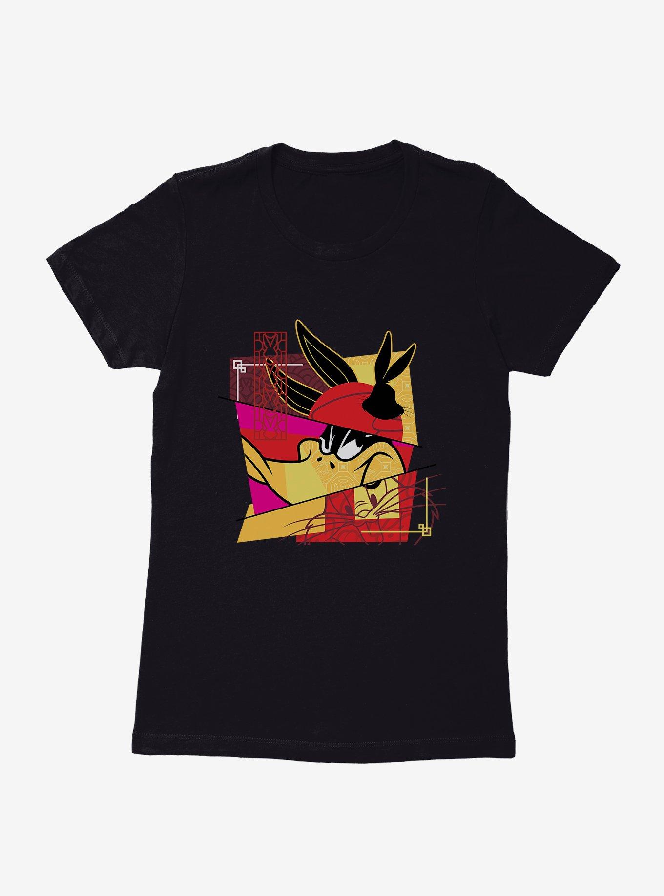 Looney Tunes Daffy Duck Bunny Collage Womens T-Shirt, , hi-res