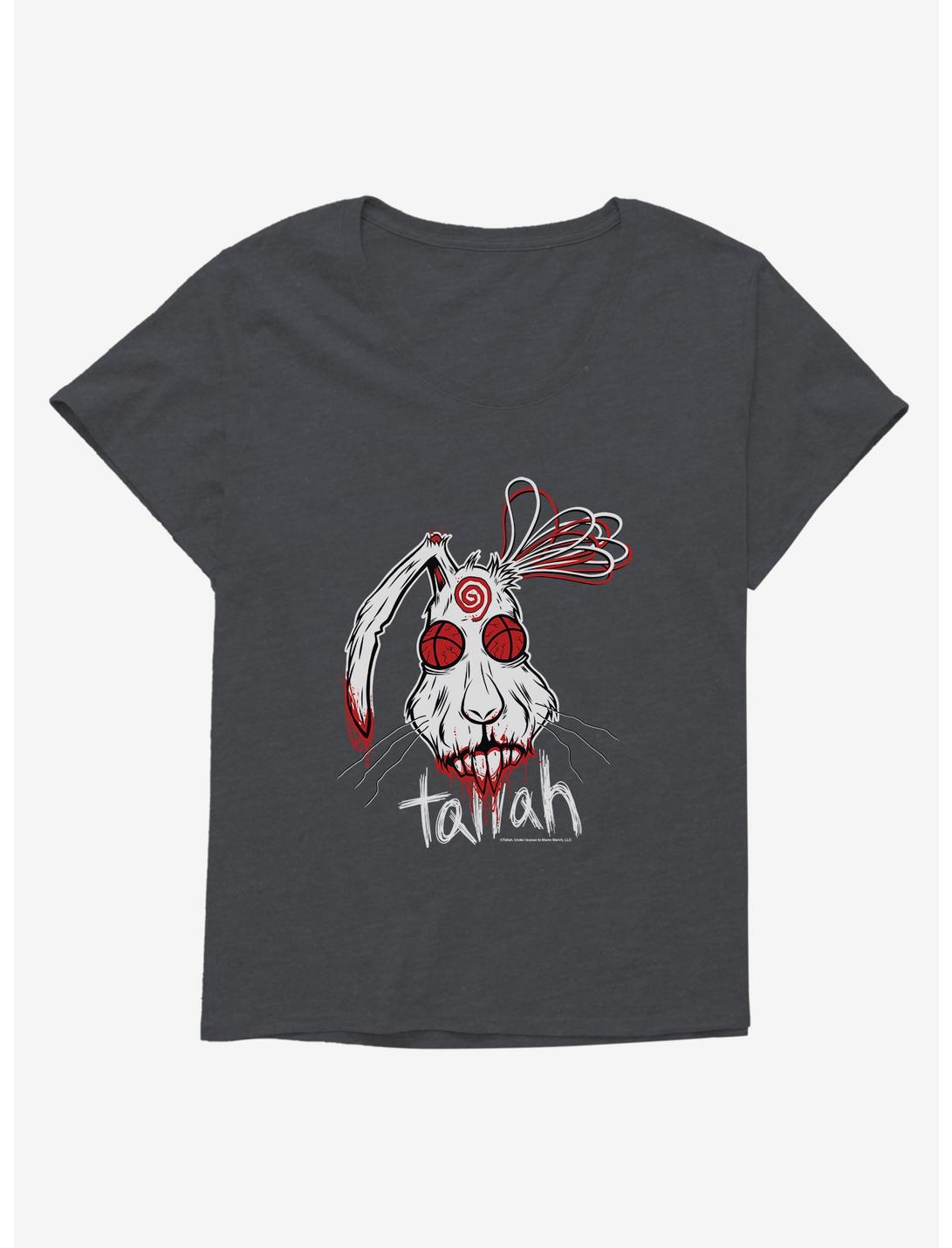 Tallah Dead Rabbit Girls T-Shirt Plus Size, CHARCOAL HEATHER, hi-res