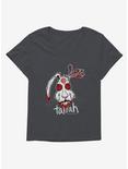 Tallah Dead Rabbit Girls T-Shirt Plus Size, CHARCOAL HEATHER, hi-res