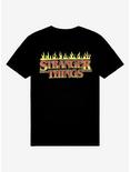 Stranger Things Flaming Logo T-Shirt, BLACK, hi-res
