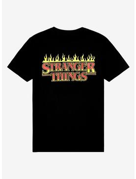 Stranger Things Flaming Logo T-Shirt, , hi-res