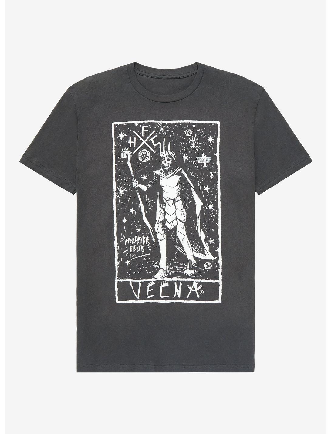 Stranger Things Vecna Tarot Card T-Shirt, GREY, hi-res