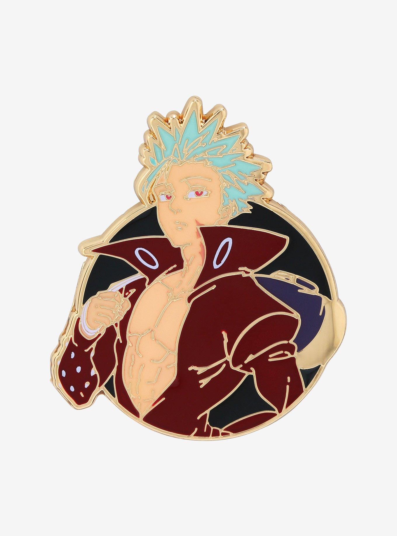 The Seven Deadly Sins Ban Circle Portrait Enamel Pin - BoxLunch Exclusive, , hi-res