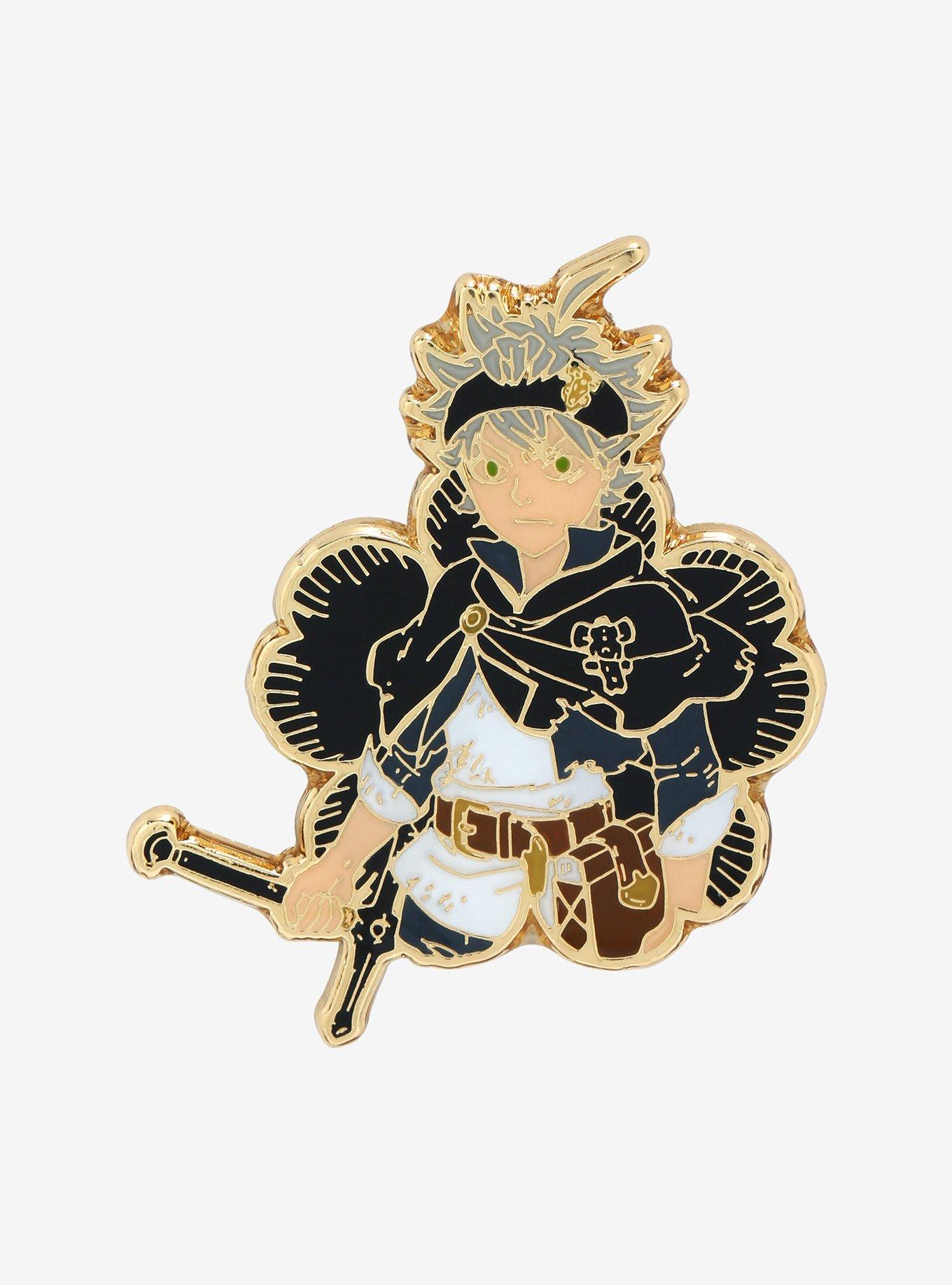 Black Clover Asta Enamel Pin - BoxLunch Exclusive, , hi-res